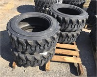 (4x) New 10-16.5 SKS 332 Skidloader Tires