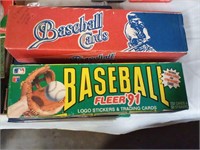 Baseball trading cards 2 boxes