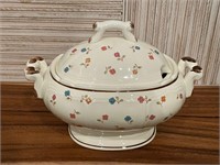 Sangostone Japan Floral Soup Tureen Dish