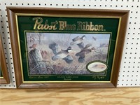 21x16 Inch Pabst Quail Beer Advertising Sign