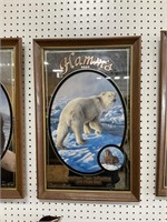 15x24 Inch 1993 Hamms Beer Polar Bear Advertising