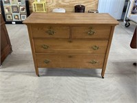 42x33x19 Inch Oak Chest of Drawers PU ONLY