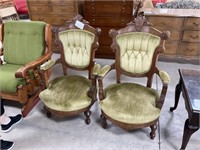 Two Parlor Chairs PU ONLY