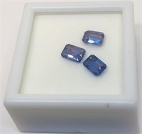 2.25CTS CTS TANZANITE .75CTS EACH