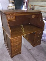 54" Antique Style Roll Top Desk