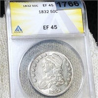 1832 Capped Bust Half Dollar ANACS - EF45