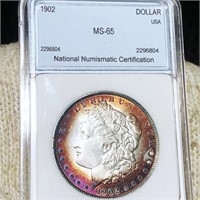 1902 Morgan Silver Dollar NNC - MS65