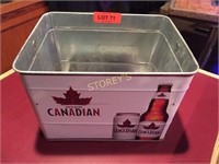 Molson Canadian Tin Bucket - 12 x 9 x 8