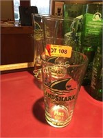 5 Landshark Beer Glasses