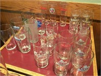 21 Asst Beer Glasses