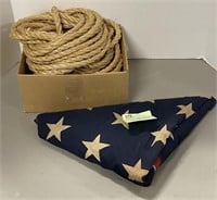 American Flag & rope