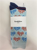 (12x bid) 2 Pk Good Fellow Mens Socks Size 7-12