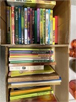 (2) Boxes Children's Books/DVDs
