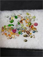 Group of Clear Gemstones Cabs