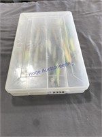 ORGANIZER W/ LONG FISHING LURES W/ HOOKS