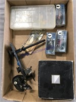 MISC FISHING--LURES IN BOXES,MEPPS SPINNERS, REELS