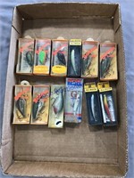 BOMBER LURES, MILS MASTER LURES IN BOXES