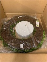 NEARLY NATURAL 24 INCH WREATH