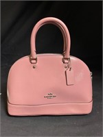 Coach Pink Purse with Strip