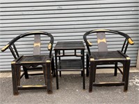 Set of Chinese Chairs and Table