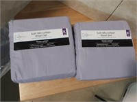 Pair of Mainstays soft microfiber sheet sets