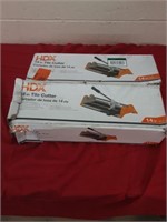 Pair of HDX 14 inch tile cutters