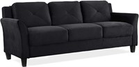 Grayson Micro-fabric Sofa, Black