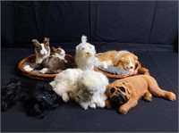 Set of Faux Fur Sleeping Dogs
