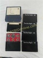 5 U.S.Mint 1973-S Proof Sets in original box