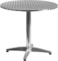 Round Aluminum Indoor Outdoor Table w/ Base 31.5"