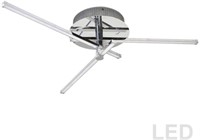 Dainolite 18W LED $300, Semi Flush-Polished Chrome