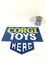 Publicité Corgi Toys here, 18"x16"