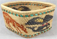 Figural Polychrome Basket