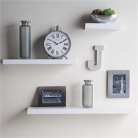 aimu Wall Mounted Floating Shelves 3 TIER-WHITE