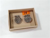 1937 Buffalo nickel coin cuff links