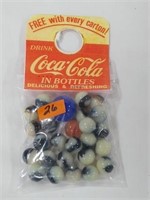 Vintage Coca-Cola marbles nip