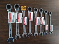 8 Craftsman Dual-Ratcheting Wrenches Metric