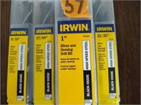 4-pc Irwin Silver & Deming Drill Bits