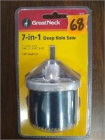 GreatNeck 7-in-1 Deep Hole Saw Kit