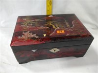 Jewelry box with costume bracelets necklaces ears