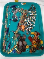 Glass beaded necklaces and others