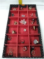 Silver and Costume rings various styles