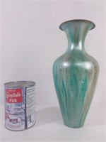 Vase turquoise en laiton