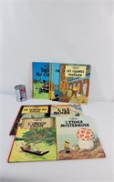 BD's de Tintin dont Le Temple du Soleil