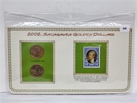 2002 Sacagawea Gold $1 & Postal Comm