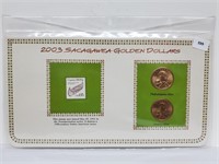 2003 Sacagawea Gold $1 & Postal Comm