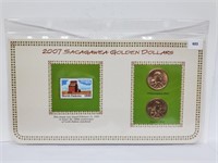 2007 Sacagawea Gold $1 & Postal Comm