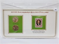 2008 Sacagawea Gold $1 & Postal Comm