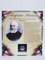 2012 Harrison Presidential $1 & Postal Comm