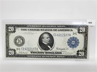 Rare UNC 1914 Philadelphia Fed Reserve $20